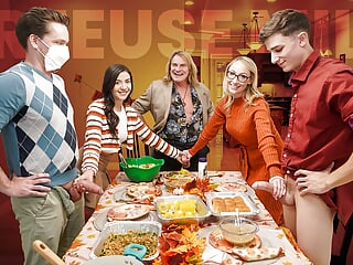 Thanksgiving Is A Time When Family Cums Together, & This Holiday Season, Things Will Get Rowdy